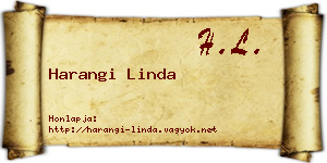 Harangi Linda névjegykártya